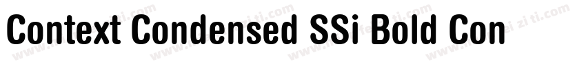 Context Condensed SSi Bold Condensed Italic字体转换